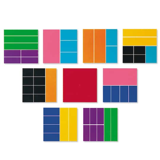 Learning Resources® Rainbow Fraction® Deluxe Squares, 3 Sets